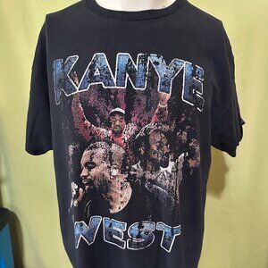 Kanye West Men's Black T Shirt Size Large Gildan Heavy Cotton